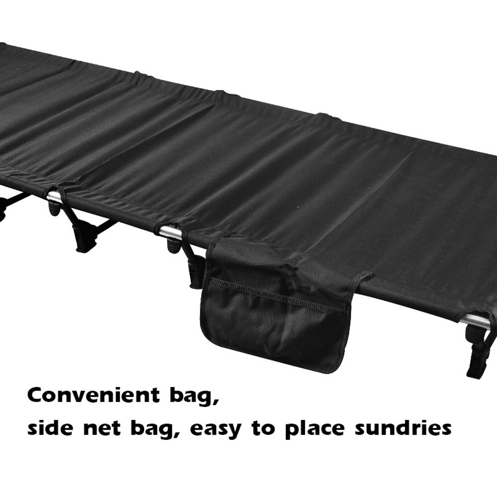 Portable Outdoor Camping Cot sleeping Bed pad Camping Mat Folding Single-bed Aluminum Alloy Beach Bed Comfortable Camping Bed