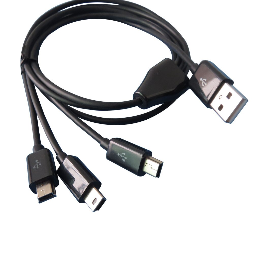 1m 3ft 3 in 1 Mini USB cable Power 3 Mini USB Devices At Once