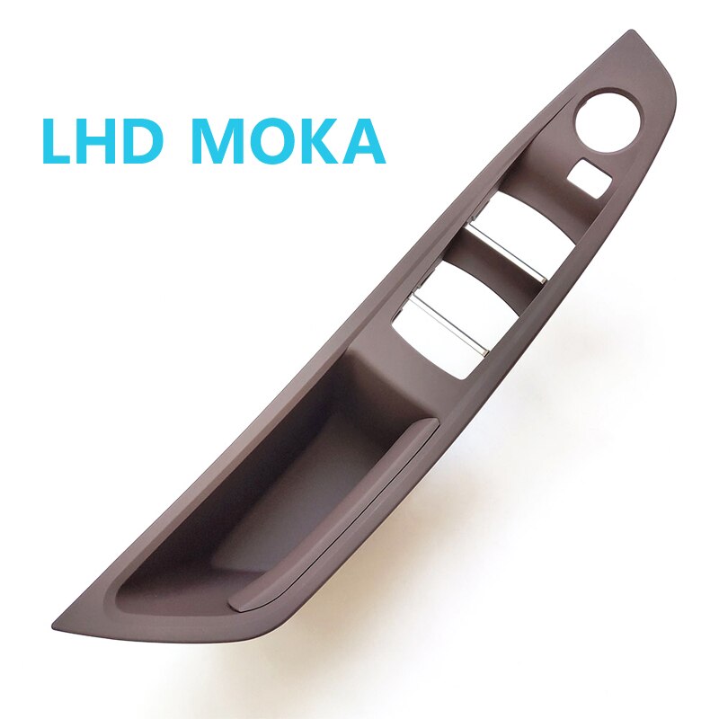 LHD RHD Interior Door Pull Handle Armrest Panel Trim No Mirror Folding Button for BMW 5 Series F10 F11 F18 520 523 525 528 530: LHD Moka