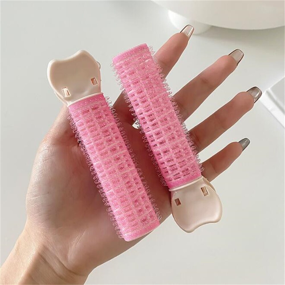 2 st lugg hårrot fluffigt lat hårklämmor hårtop styling hårnålar hårrullar lugg lockigt fat hårklämmor papiljotter verktyg