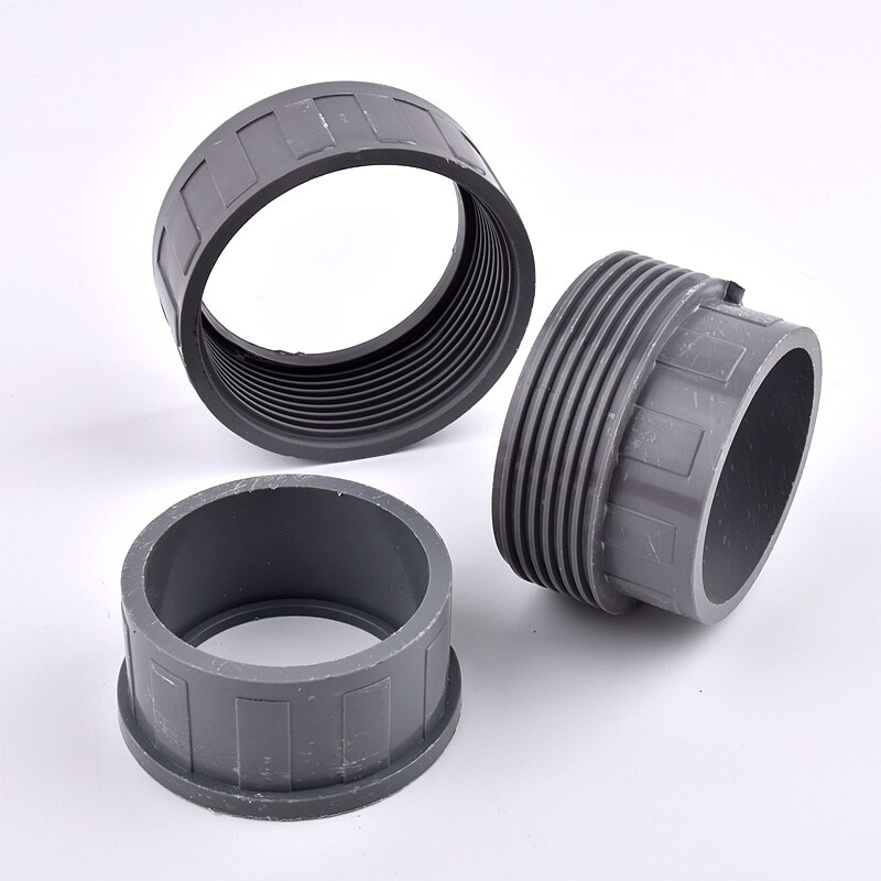 1~20pcs 20~110mm PVC Pipe Union Connector Garden Irrigation Aquarium Fish Tank Tube Watering Adapter Fittings Joints