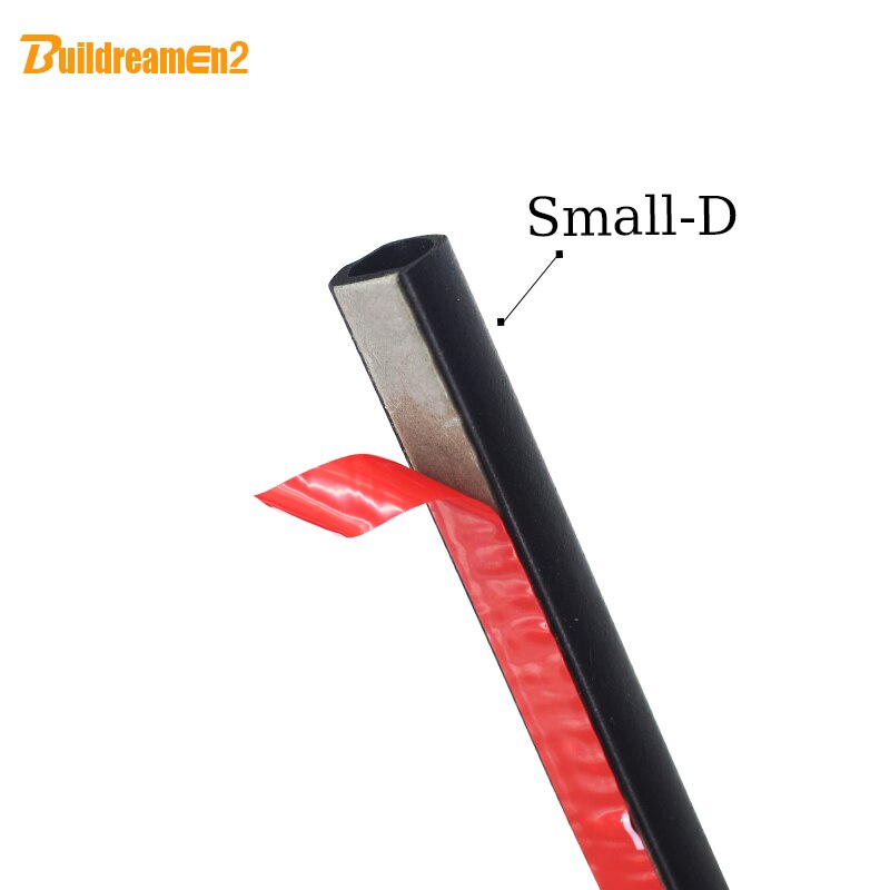 Buildreamen2 1000 CM 400 "D Vorm Afdichting Strip Afdichting Lawaaibeheersing Trim Vervanging Voor Truck SUV Auto Motor Deur achterklep