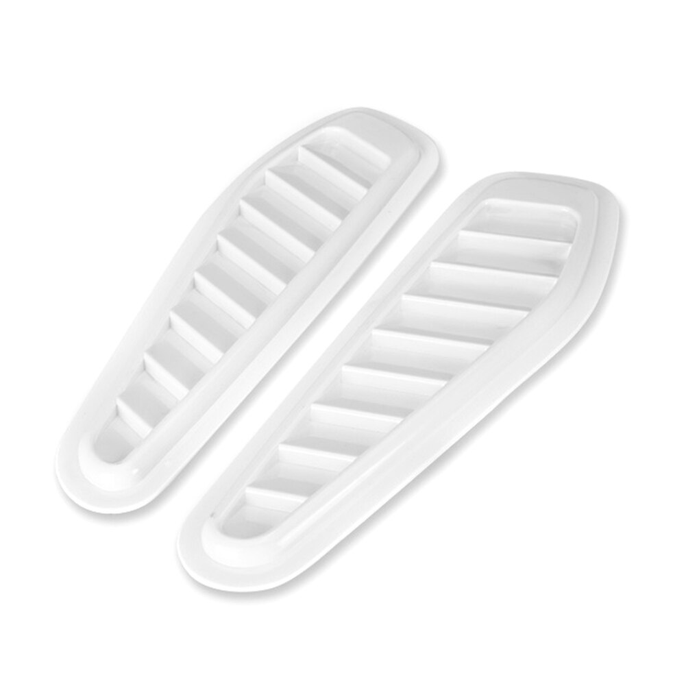 2pcs Auto Air Flow Intake Hood Scoop Vent Bonnet Cover Universal ABS Auto Styling Decorative Accessories