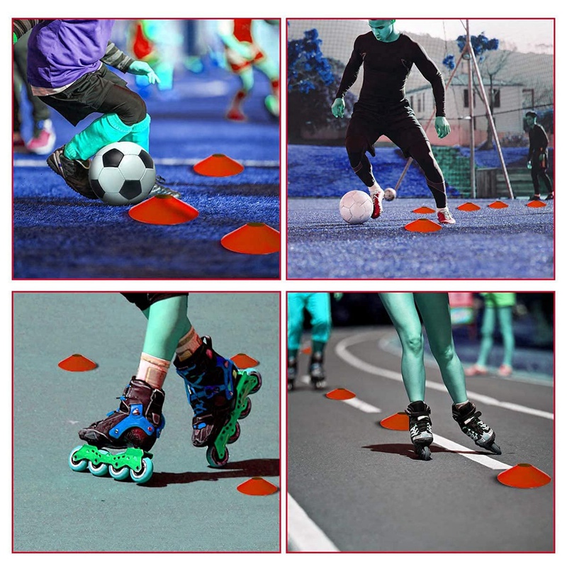 Soccer Cones Training Equipment Training Cones Agility Soccer Cones for Training Football Kids Sports Field Cone Markers