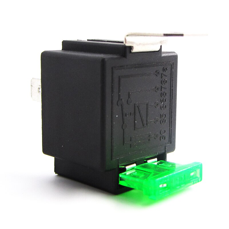 Wysokiej jakości przekaźnik elektroniczny przekaźniki samochodowe z folią ubezpieczeniową bezpiecznik samochodowy robić 4Szpilka lub 5Szpilka DC 12V/24V 30A wodoodporny wstępnie okablowany