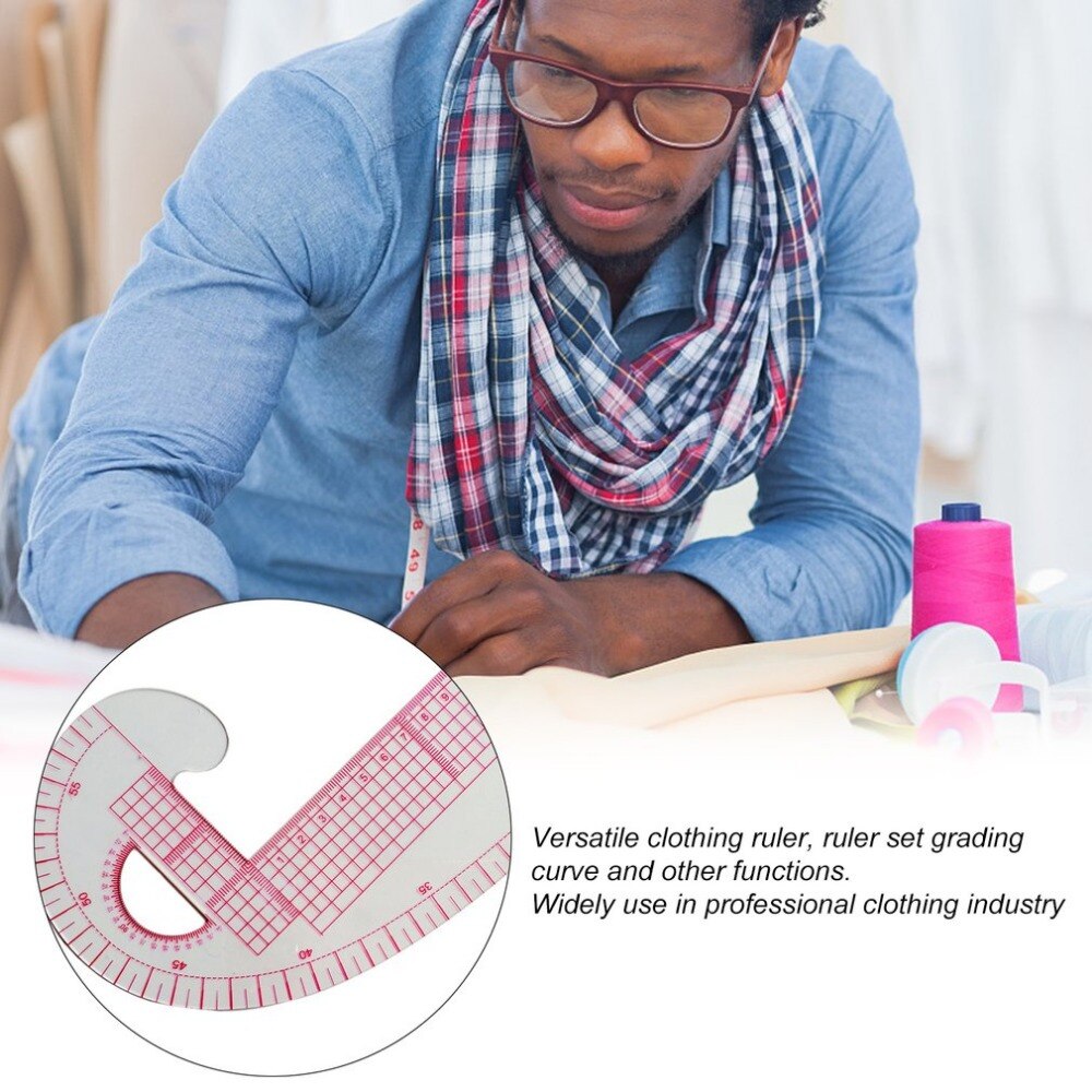 Plastikowa francuska krzywa metryczna linijka robić szycia miarka linijka krawiecka 360 stopni schylać się ustawić cieniowanie zakrzywiona linijka narzędzia robić wyrobu odzieży