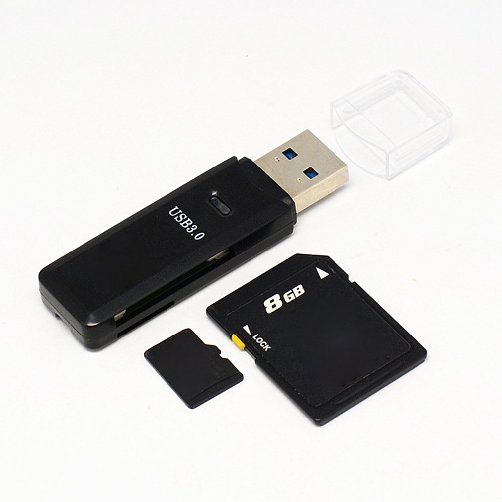 Usb 3.0 Memory Card Reader High Speed Mmc Micro Mobiele Kaartlezer High-Speed Computer Auto Geheugen Kaart 2-In-1