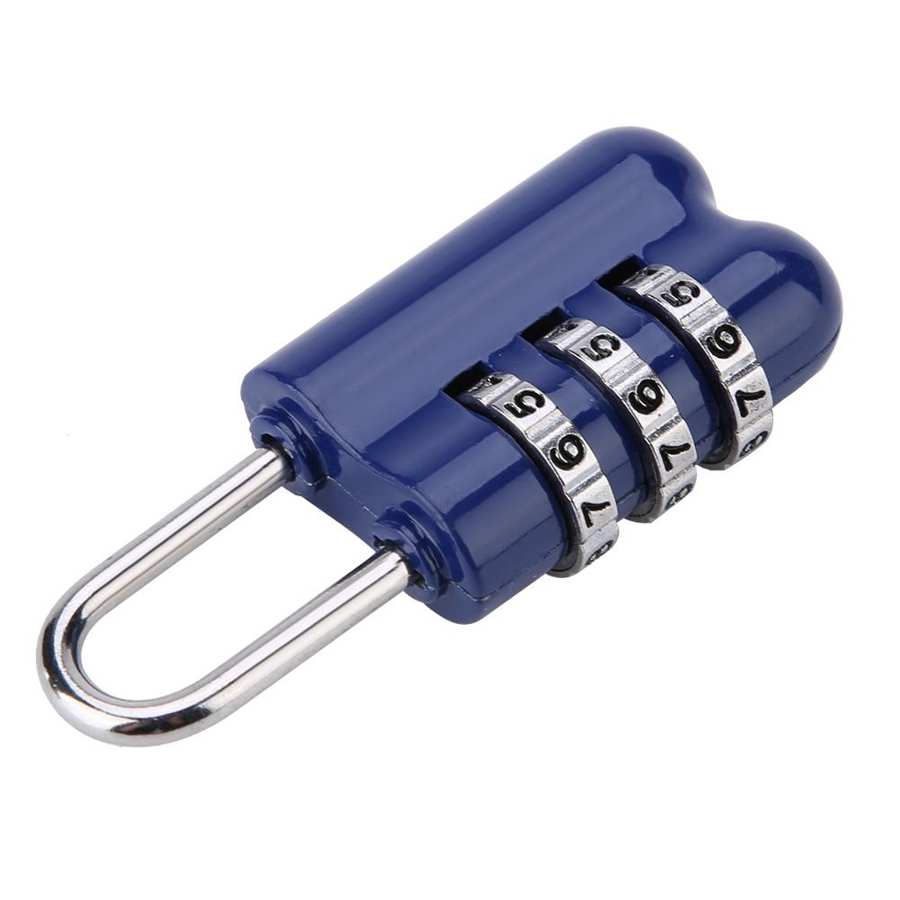 3-Digit Combination Password Lock Zinc Alloy Luggage Padlock Coded Lock Anti Theft cerradura electronica