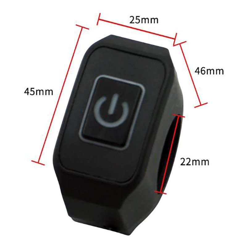 Bouton interrupteur de guidon pour moto, 22mm, 7/8 '', pour étoile électrique