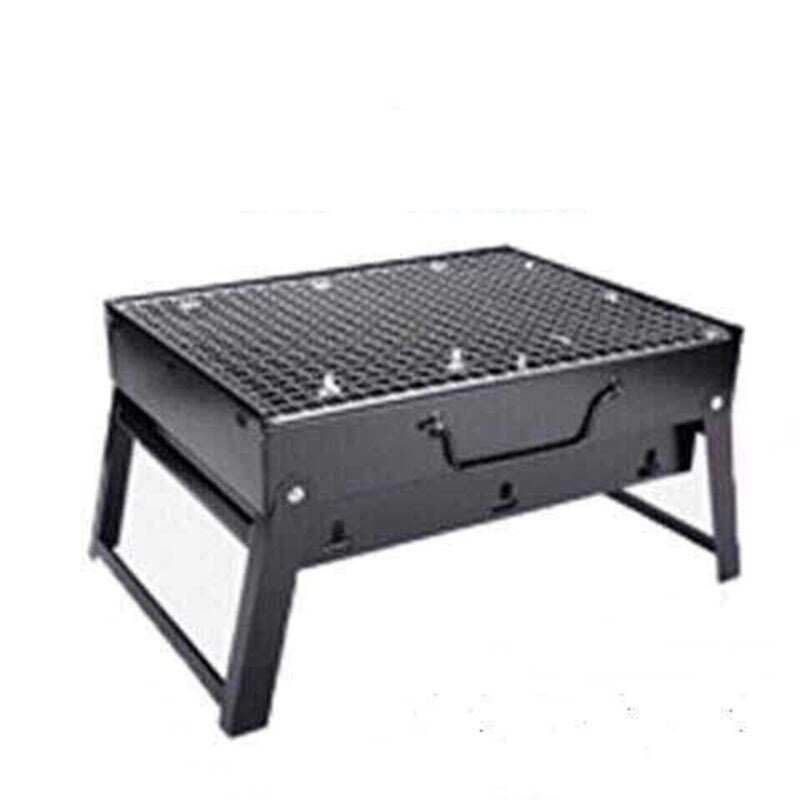 bbq grill 35*27*20cm Picnic BBQ Charcoal Grills for Barbecue & Sliver Outdoor Stainless steel Hiking Charcoal Camping Grill