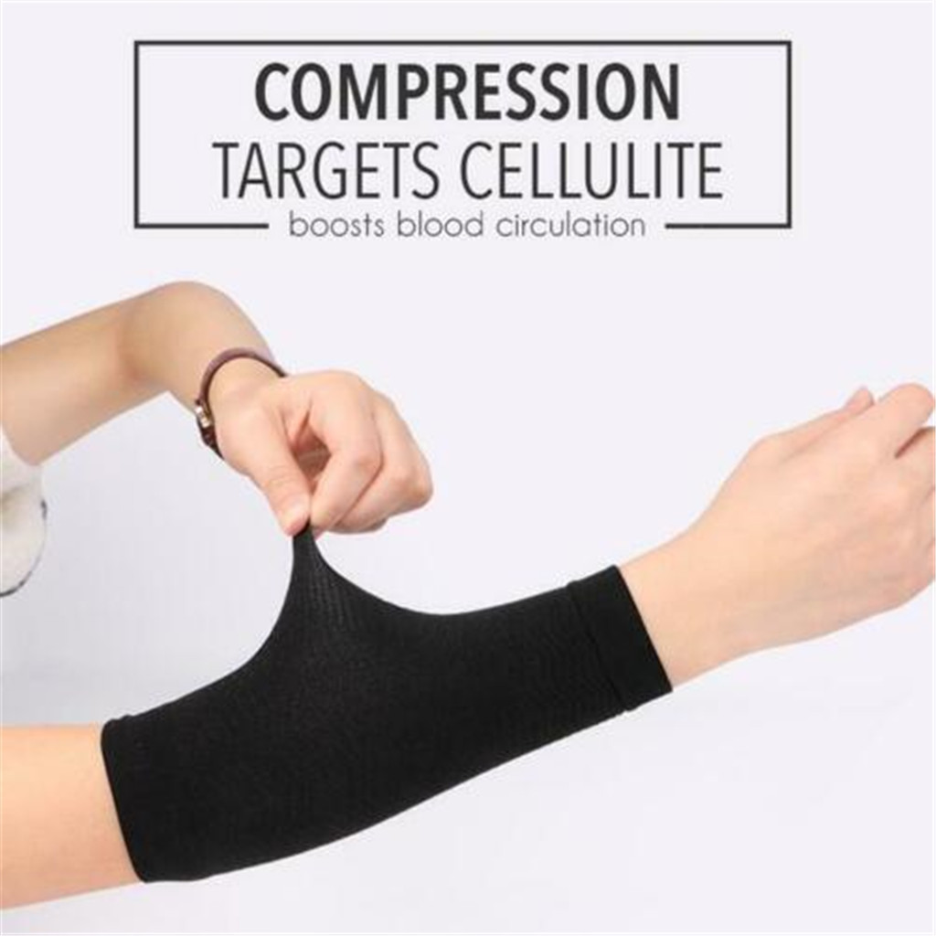 1Pair Women ToneUp Arm Shaping Sleeves Slimming Compression Arm Belt Helps Tone Shape Upper Arms Sleeve Elastic Shape #1105