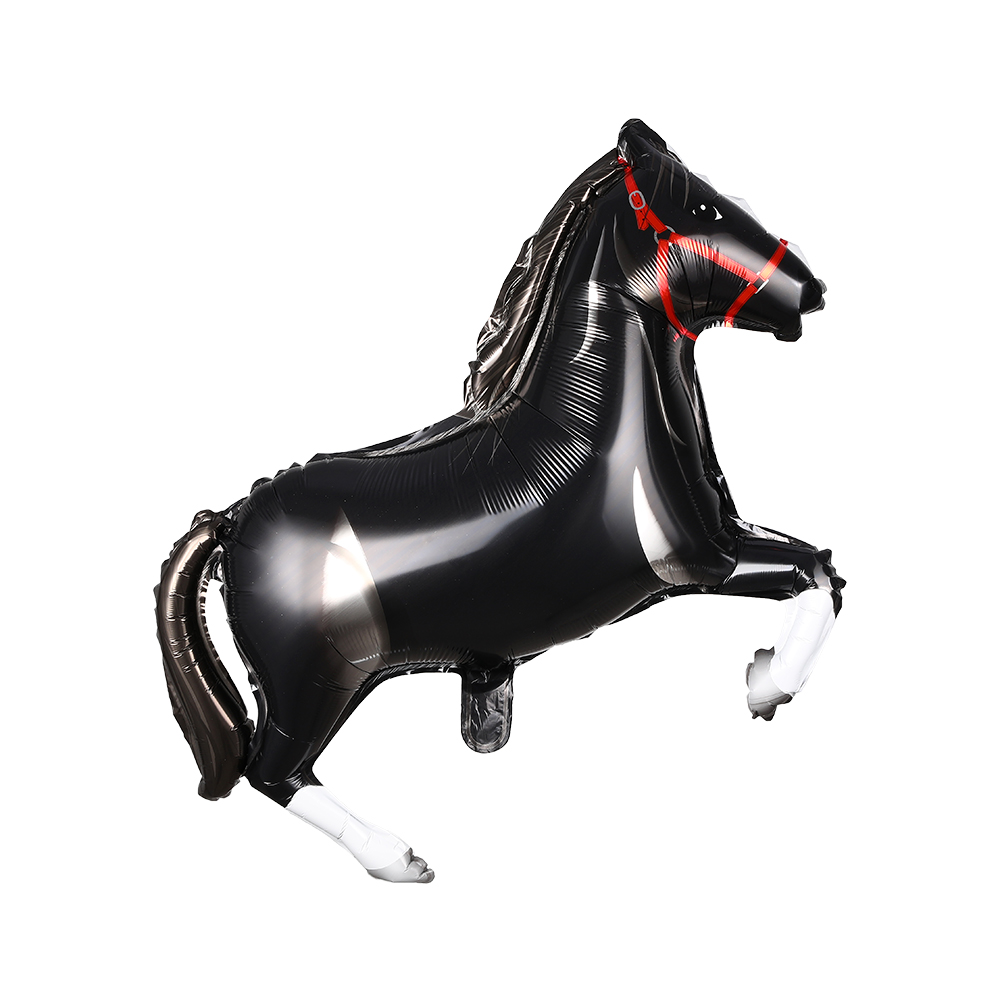 1/2pcs Large Black White Horse Balloon Aluminum Foil Horse-Shaped Balloons Cowboy Birthday Party Decoration Baby Shower Supplies: Emerald