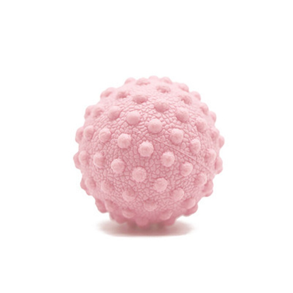 TPR – boule de Massage pour Relaxation musculaire, pour soulager les douleurs du corps, du cou, des jambes, du dos et du pied: Round Ball-Pink