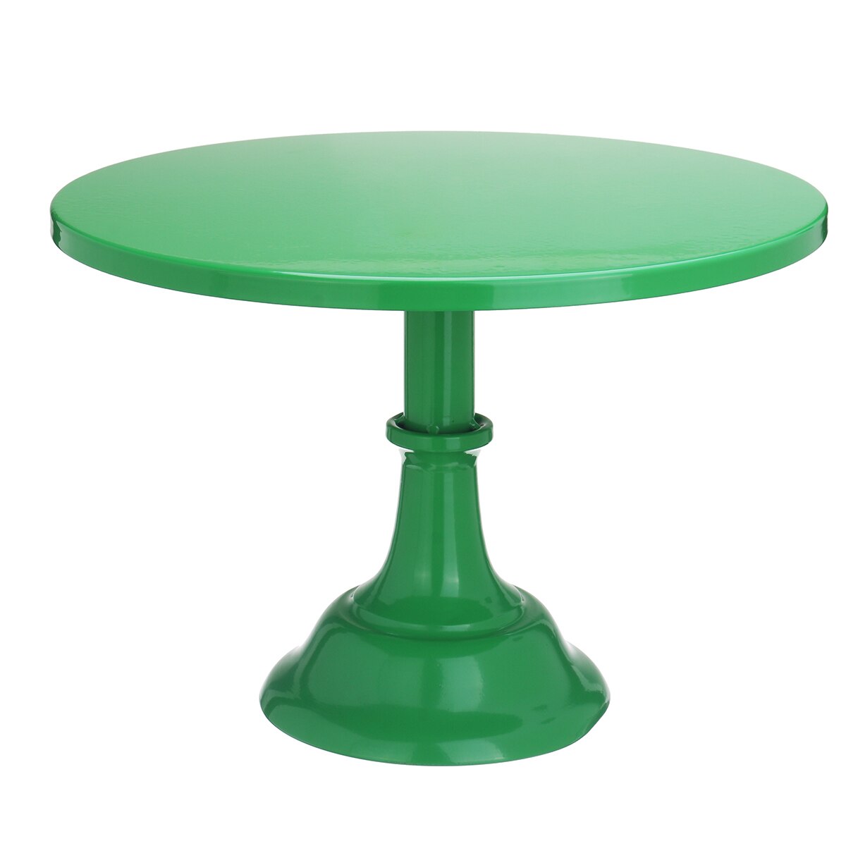 Metal Cake Plate Turntable Rotating Anti-skid Iron Round Cake Stand Cake Decorating Rotary Table Kitchen DIY Pan Baking Tool: Green
