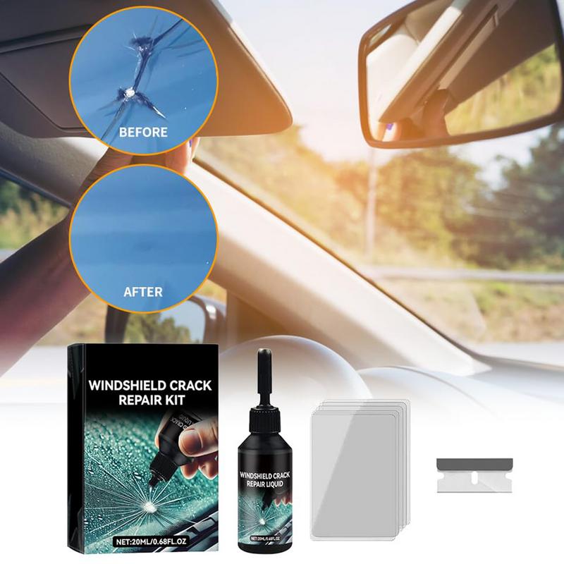 20ml nano vidro reparação fluido kit de reparo do pára-brisa do carro para arranhões e rachaduras ambientalmente amigável ferramenta de reparo de vidro automático
