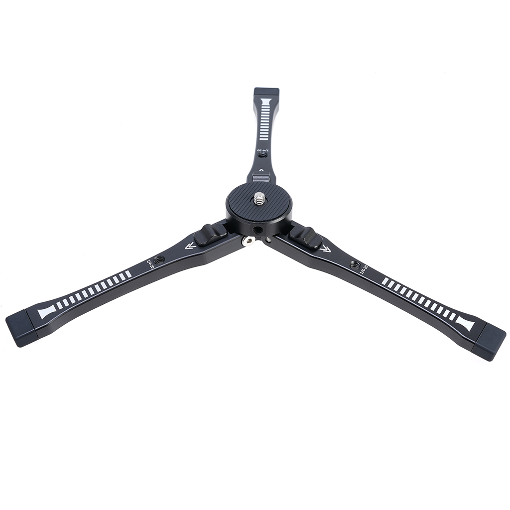 Mini treppiede treppiede da tavolo in lega di alluminio con vite da 1/4 per proiettore DSLR fotocamera reflex videocamera monopiede portatile carico 3 kg