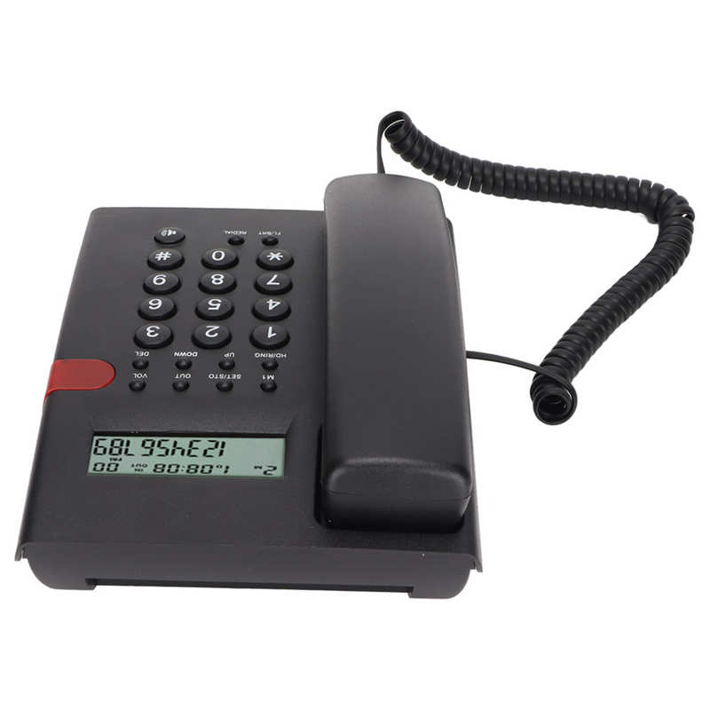 Home Landline Phone Desktop Corded Fixed Phone with Caller ID Display Hands Free Calling Wired Phones for Home Office Hotel