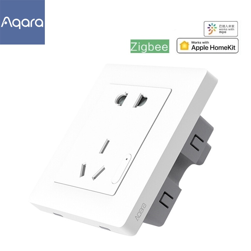 Aqara Smart Stopcontact Zigbee Draadloze Stopcontact Mijia Stopcontact Schakelaar Werk Voor Xiaomi Smart Home Kits App
