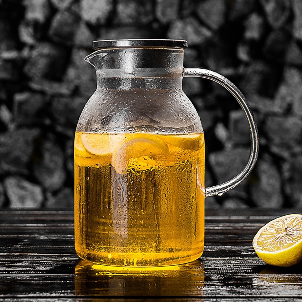 2000ml glazen waterkoker hittebestendig hoge temperatuur explosieveilig grote capaciteit transparante huishoudelijke verdikkingsketel