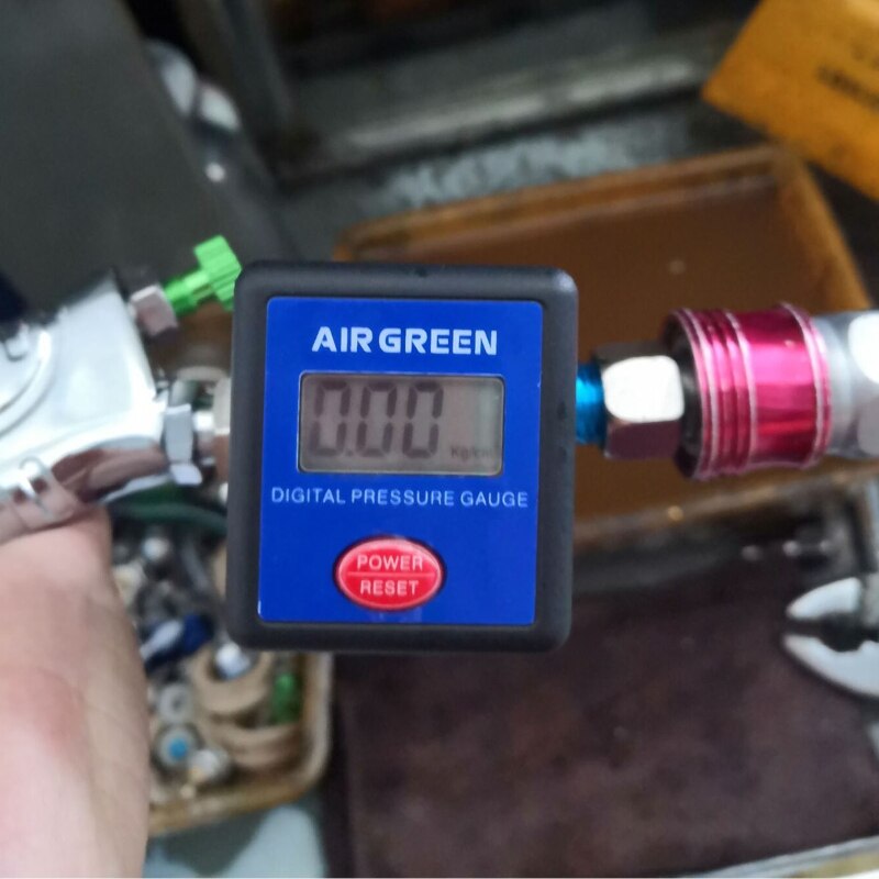 Airbrush Electronic Pressure Regulator LCD Digital Display Air Pressure Meter Gunjet Air Pressure Gauge