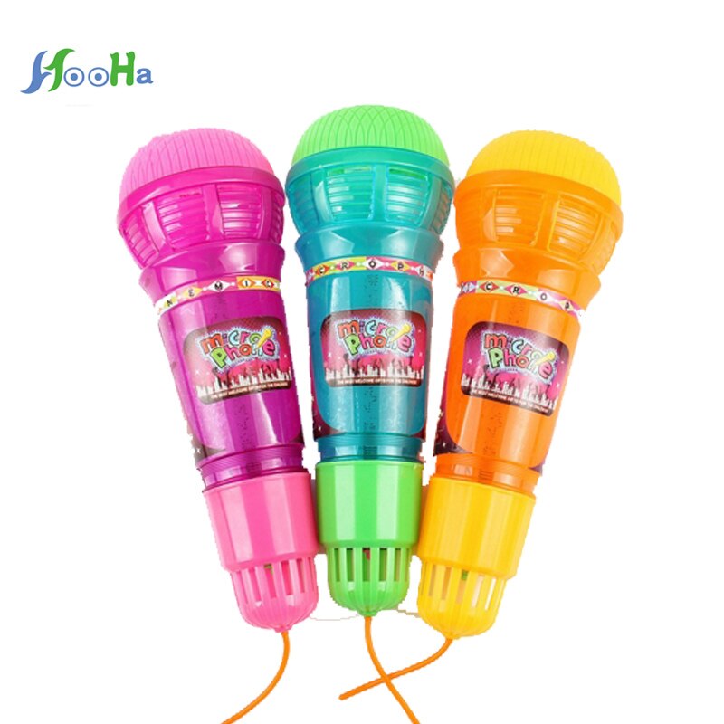 Echo Microfoon Met Licht Geluid Echo Kinderspeelgoed Met Elektrische Flash Draagbare Educatief Speelgoed