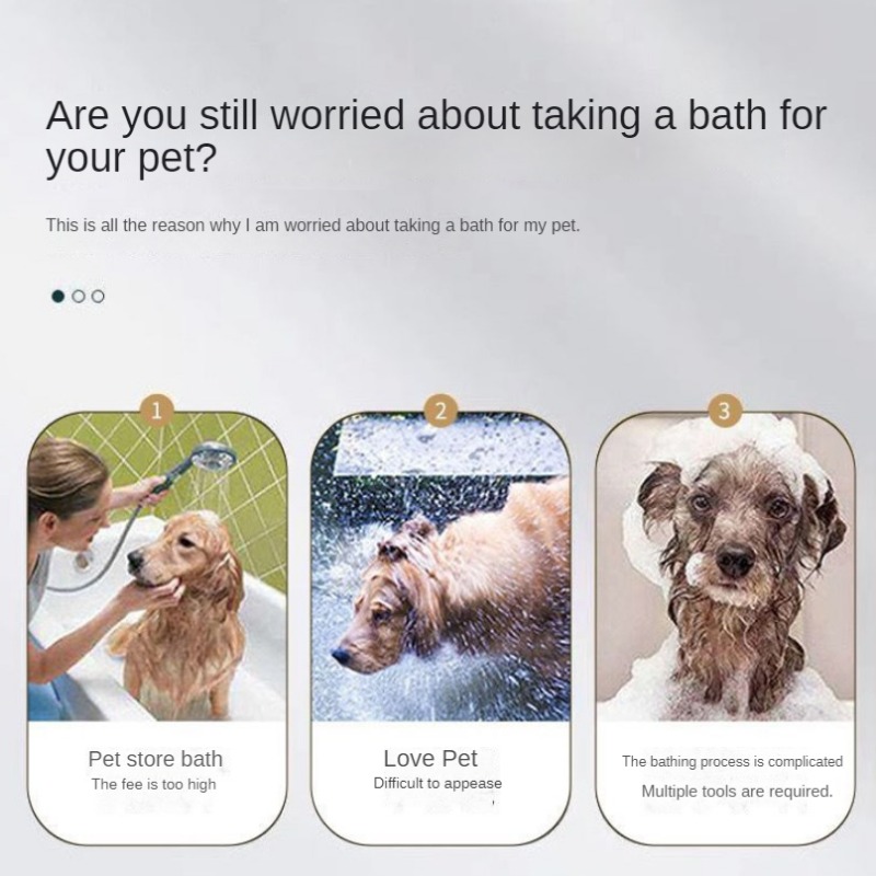Pommeau de douche pour animaux de compagnie, boutique pour animaux de compagnie, pommeau de douche pour chien, pommeau de douche à économie d'eau, pomme de douche pour enfants, accessoires de salle de bain