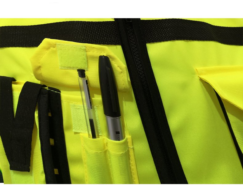 Safety Reflective Vests Traffic Command Night Outdoor Cycling Warning Highlighted Useful Pocket Windproof Protect Clothes