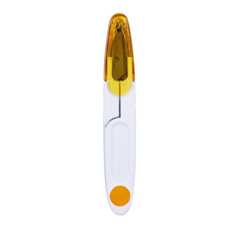 Portable Cross Stitch Tailor Scissor DIY Tool Sewing Supplies fish line cutter Thrum Yarn Thread Clipper Nipper Trimmer: Yellow