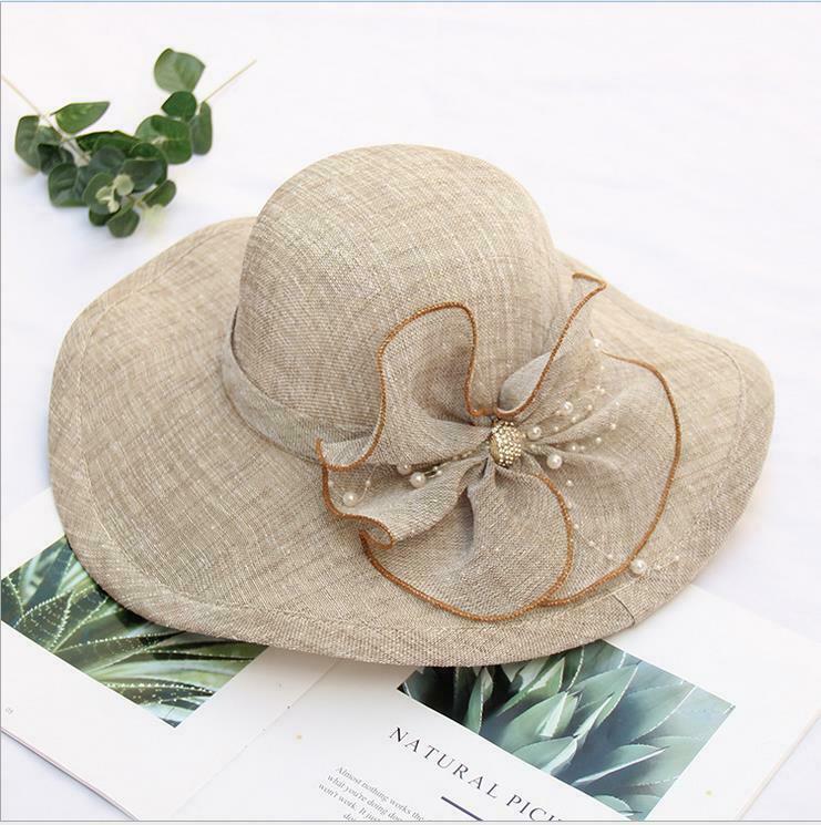 Dames Vrouwen Zomer Mode Boho Grote Floppy Opvouwbare Brede Rand Cap Zon Stro Strand Hoed