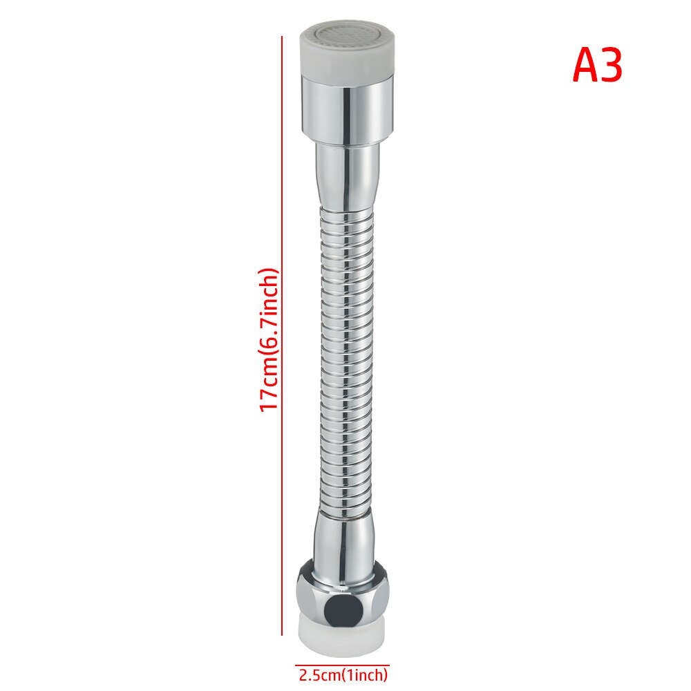 360 ° Rotatie Keuken Uitbreiding Kraan Filter Koperen Mondstuk Tap Connector Adapter Water Saving Swivel Badkamer Accessoires: A3