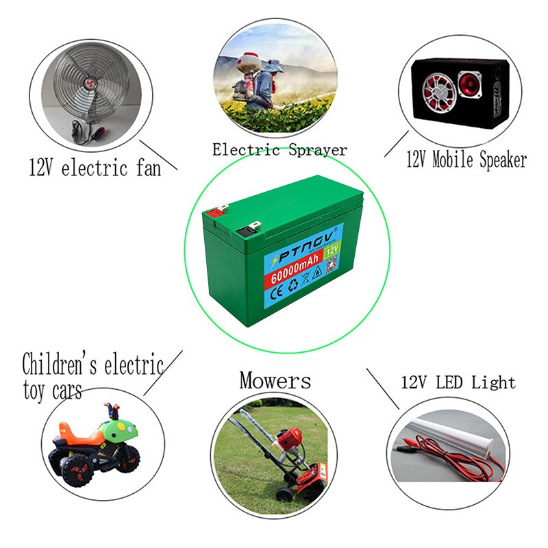 The 12 volt 3s7p lithium ion battery 60Ah is suitable for outdoor lighting of agricultural sprayer sound reserve battery.