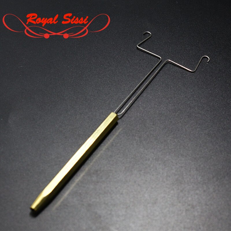 Royal Sissi Y-shaped dubbing twister spinner Fly tying durable dubbing tool withLong Brass Handle general fly tying tools tackle
