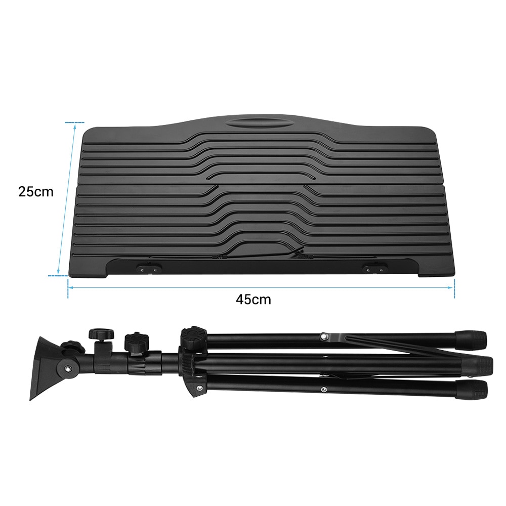 Klapp Tragbare Blatt Musik Stehen Regal Metall Stativ Einstellbare Höer Schwarz für Violine Klavier Gitarre Musical Instrument Teile