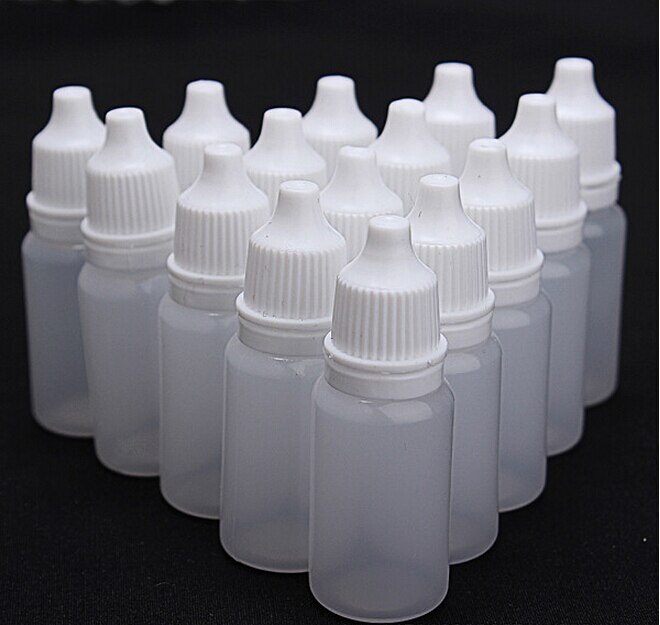 100/50/25 Stuks 10Ml Lege Plastic Squeezable Dropper Flessen Eye Liquid Dropper Eye Fles Container fles Doos: 10ml / 100pcs