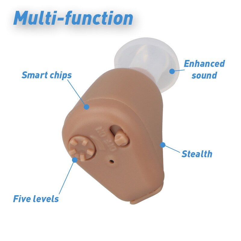 K-88 audífono recargable Mini audífonos amplificador de sonido Invisible escucha clara para los ancianos sordos utensilios para el cuidado del oído