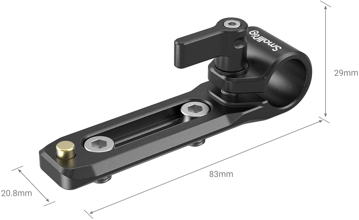 Smallrig stångklämma med nato-skena lätt och bärbar kompatibel med standard 15mm -stång och nato-klämma 3011