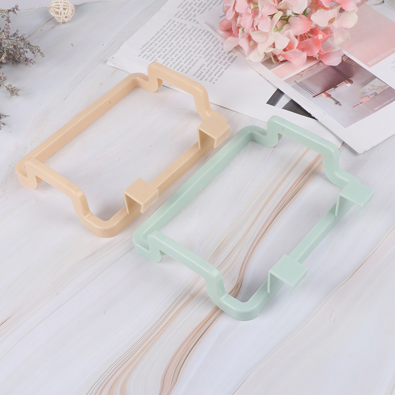 1PC Plastic Garbage Bag Rack Portable Hanging Trash Rubbish Bag Storage Rack Holder Kitchen Gadgets Storage Rack