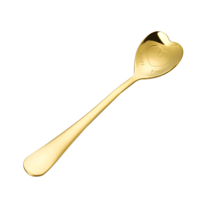 Unik måke liten dessertskje hjerteform omrøringe kaffeskje rustfritt stål små kaffeskjeer måke servise bestikk: B