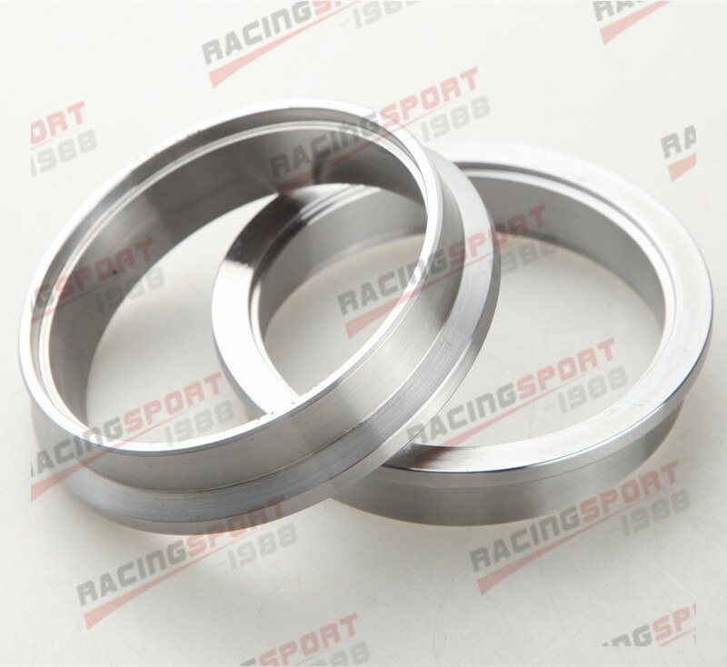 1.5 "1.75" 2 "2.25" 2.5 "2.75" 3 "3.5" 4 "Turbo échappement v-band pince et acier doux mâle/femelle bride Kit