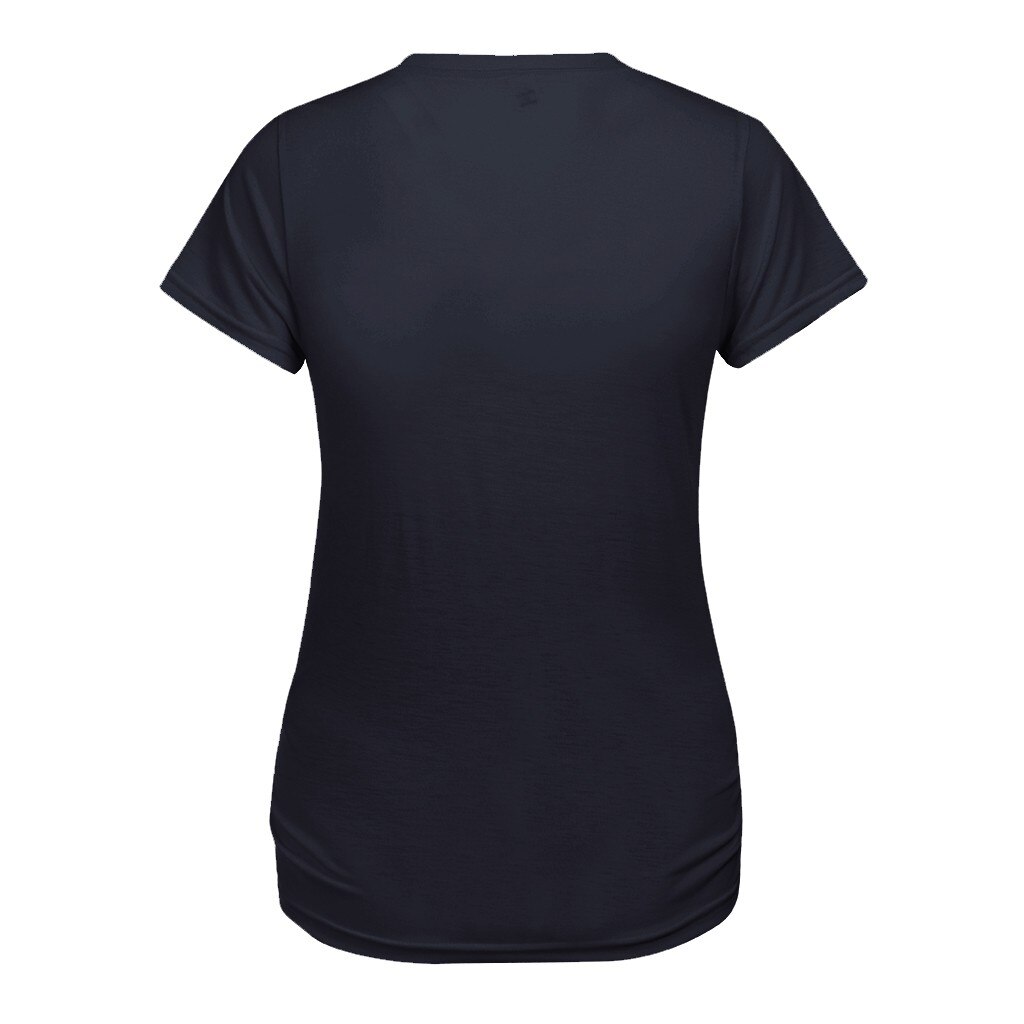Grande taille hauts de maternité à manches courtes squelette impression hauts grossesse chemise enceinte décontracté allaitement vêtements Ropa Embarazada