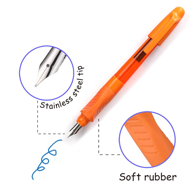 Luxury ink refill cartridgeMini ink pen, plastic pen, mini fountain Pen，with ink catridge