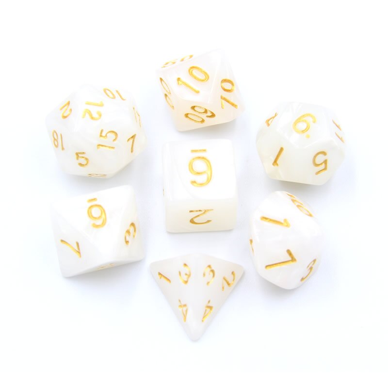 7PCS/SET Polyhedral Digital Dice Mixed D4 D6 D8 D10 D12 D20 DND Dice for RPG Role Playing Board Games