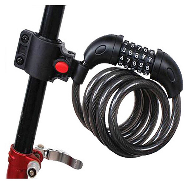 Bike Lock Bicycle 5 Digit Code Combination Bicycle Lock Bicycle Security Lock Bicycle Equipment MTB Anti-theft Lock