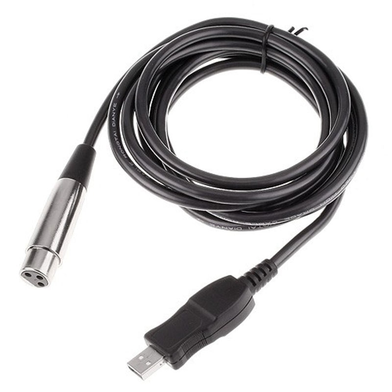 3M USB Male to XLR Female Microphone USB MIC Link Cable