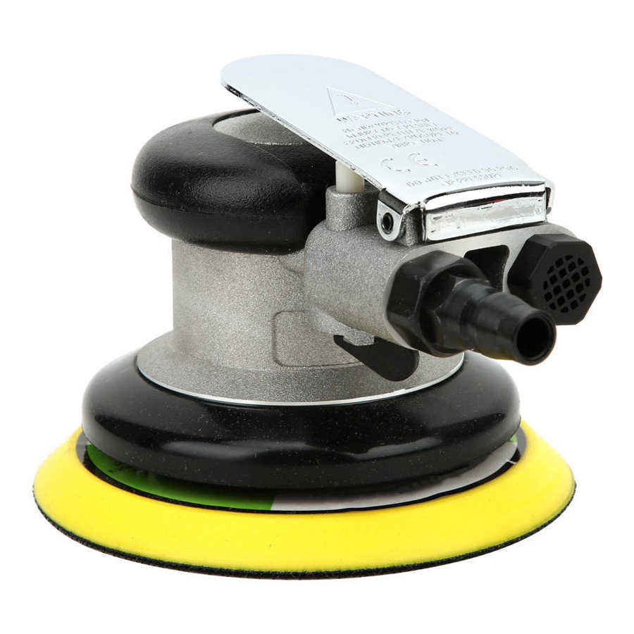 5in pneumatisk slipemaskin luftdrevet slipe voksmaskin japansk grensesnitt med 5 stk sandpapir amerikansk kontakt