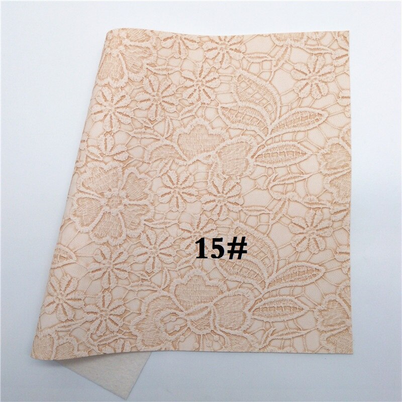 Glitterwishcome 21X29CM A4 Size Vinyl Voor Bows Iriserende Reliëf Bloemen Leer Stof Kunstleer Lakens voor Bows, GM604A: 15