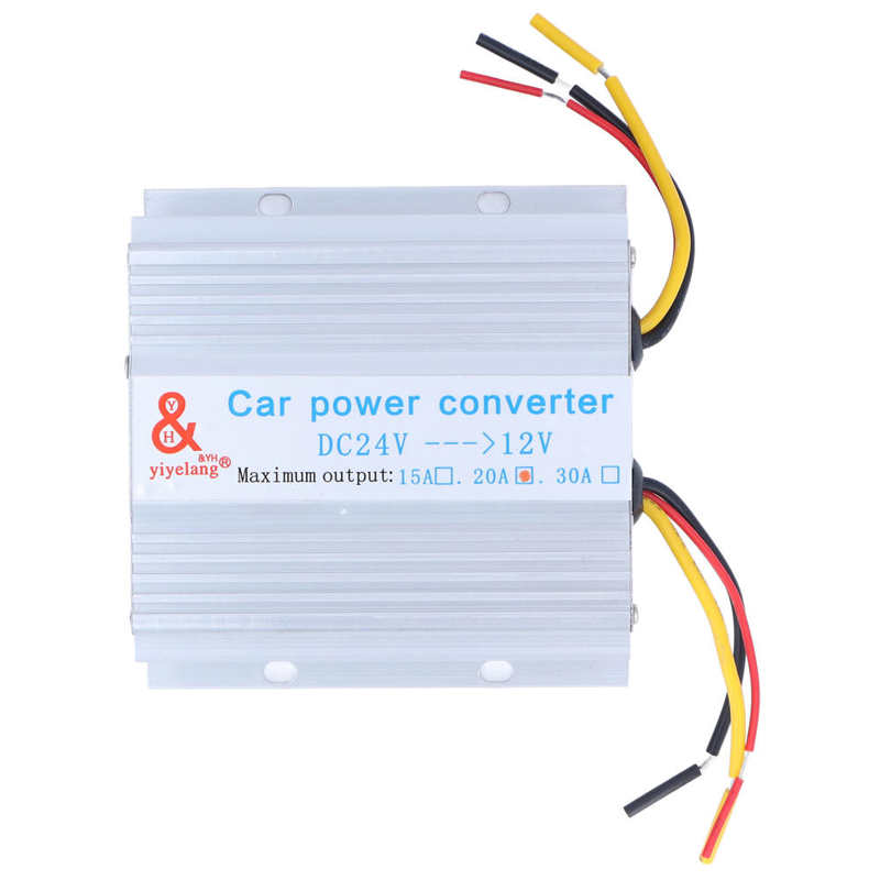 Car Power Converter Buck Transformer Voltage Changer Reducer Regulator DC24V‑12V 30A 360W/240W/180W/120W: 240W