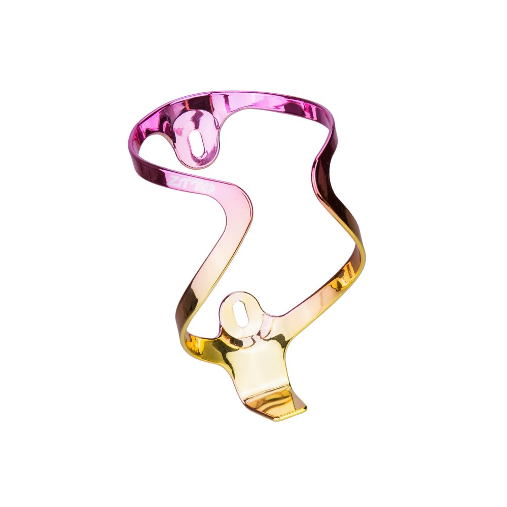 Aluminum Color gradient Bicycle Bottle Holder Colorful MTB road Gravel bike water bottle cage plating Color Mix Bottle Holder: BC5 pink gold