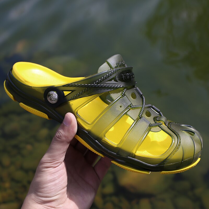 Tuin Slippers Water Schoenen Mannen Lopen Hollow Zomer Strand Aqua Slipper Outdoor Zwemmen Sandalen Tuinieren Schoenen