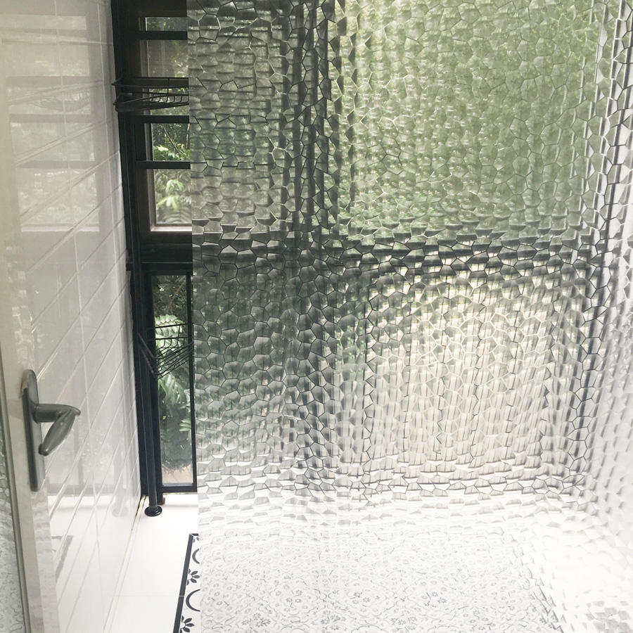Wasserdicht 3D Badezimmer Dusche Vorhang Transparent Bad Vorhang mit Haken Verdickt Bade Sheer Breite Bad Vorhang